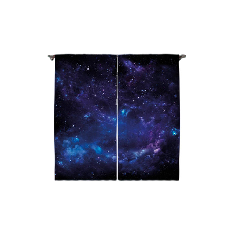 Sky Semi-Sheer Rod Pocket Curtain Panels, 54" W x 84" L