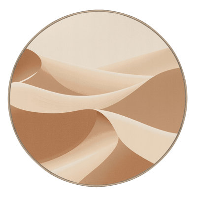 Tapis beige lavable à la machine de couleur unie minimaliste Pacchiana