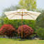 Kirwan 3 x 3 m Garden Parasol Umbrella with Double Tier Beige