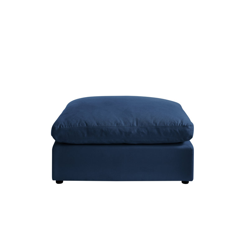 Repose-pieds standard carré de 36 po de largeur, Bleu marine