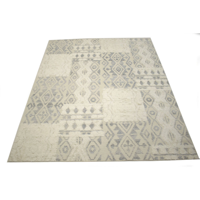 Tapis géométrique noué à la main Swannanoa