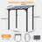 8 Ft. W x 5 Ft. D Outdoor Metal Pergola with Sloped Roof Patio Gazebo for Backyard, Deck-118613907