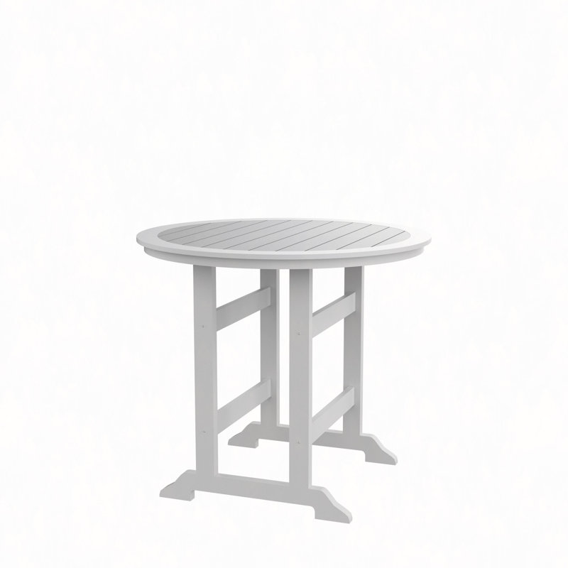 Table de bar en PEHD, table de salle à manger, ensemble de bar de patio, table à hauteur de comptoir pour l'extérieur