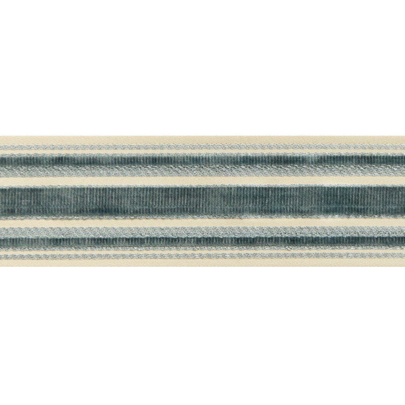 Treillis Passementerie Canton Cotton Blend Trim, Teal