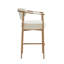 Tabouret de bar rembourré de 68,5 cm avec accoudoirs-1373546426