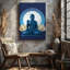 Toile, art serein représentant un Bouddha assis-2367908