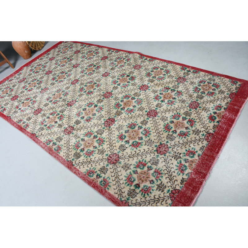 Grand tapis turc beige fait à la main pour la décoration du salon