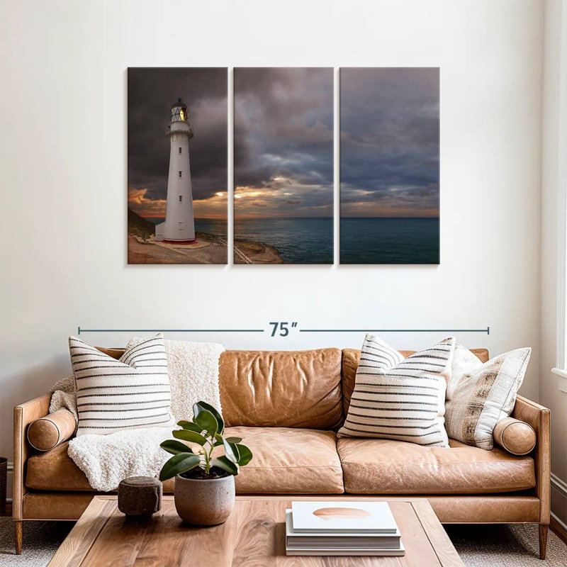 Aletra Castle Point Lighthouse, 36" H x 57" W