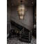 Lustre 18 lumières à 3 niveaux Park Row - Noir mat / Or français