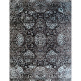 Oriental Area Rug in Silver