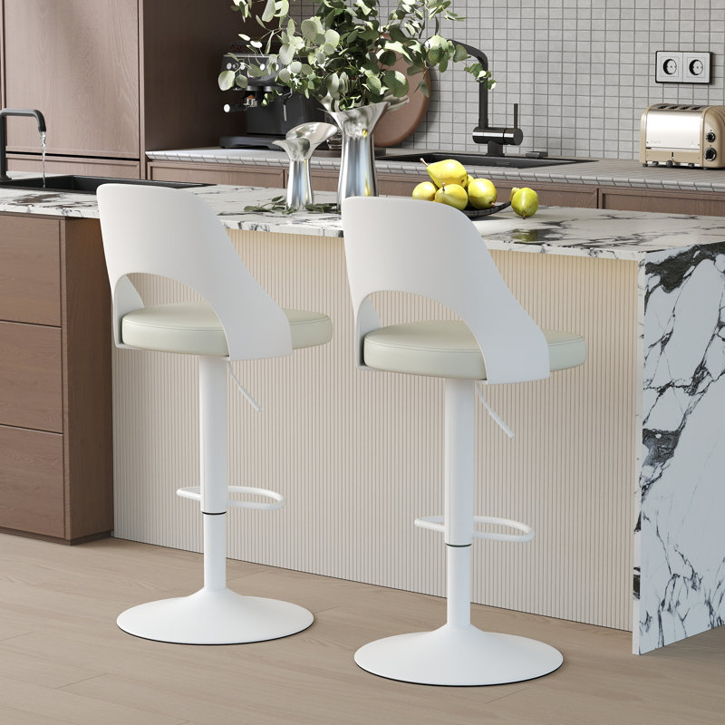 Tabouret Hittel, Blanc