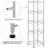 Medau 53" H x 13" W x 13" D Storage Rack-221490626