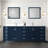 Double Bath Vanity with White Quartz Top and Faucet Set-110822061