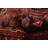 Andelz Black, Red Rug 4'1" x 7'1"