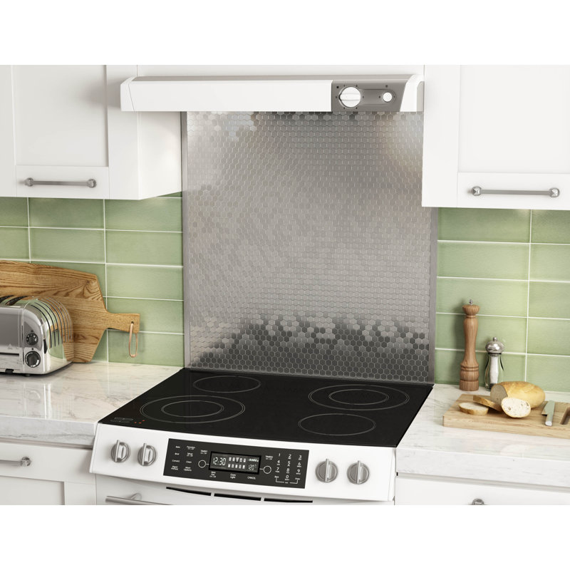 Hexagonia Peel & Stick Aluminum Honeycomb Mosaic Tile