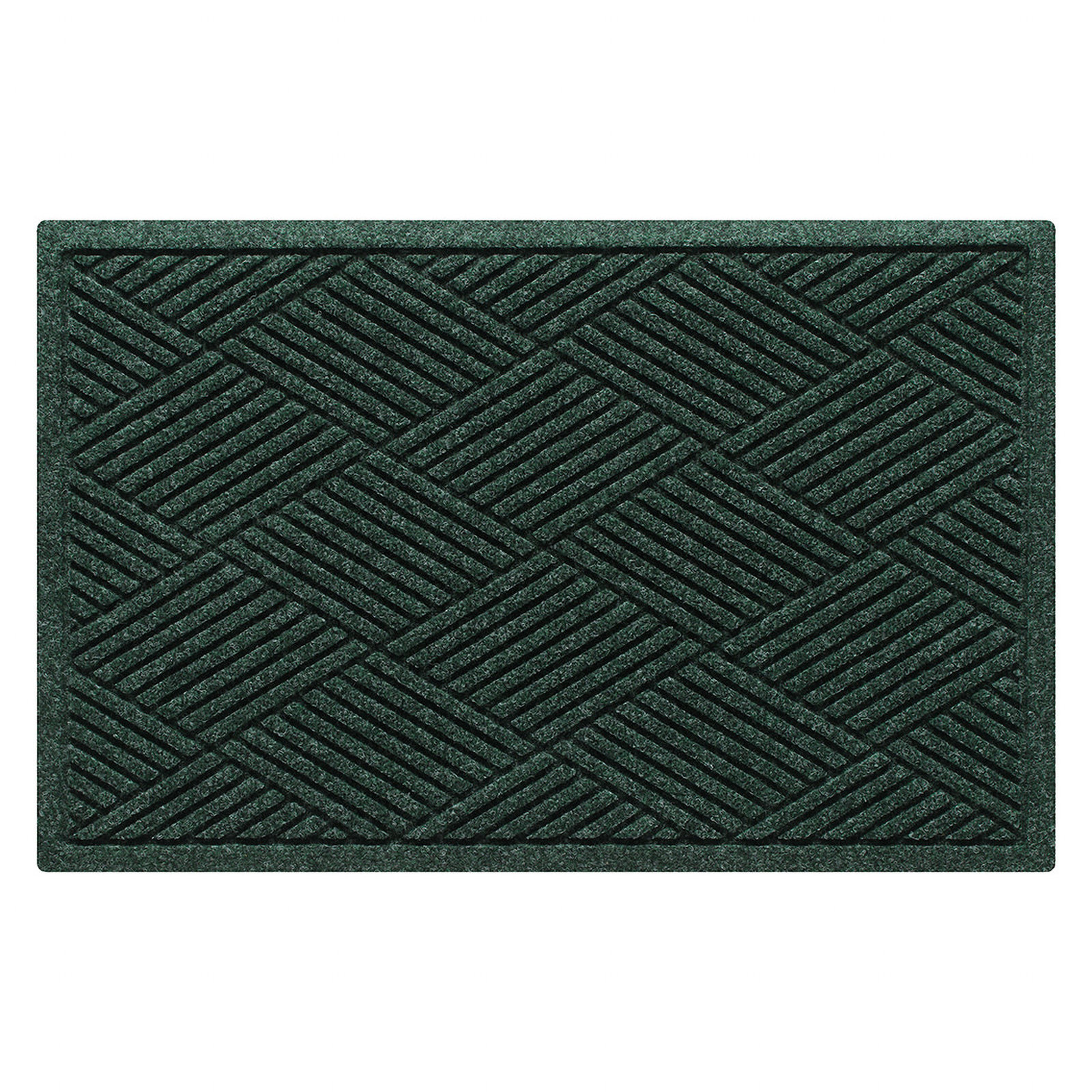 WaterHog Diamonds Non-Slip Doormat, Evergreen, Rectangle 2' x 3'
