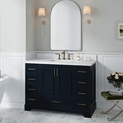 Meuble-lavabo simple avec plateau Abshire 49