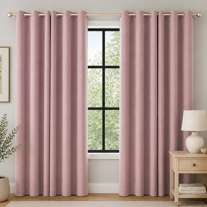 Panneau de rideau occultant 100% occultant avec œillets Sheridan, Mauve, L 40 po x L 95 po