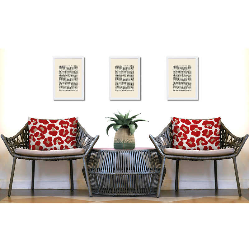 Coussin intérieur / extérieur Davi, 20x14, Red