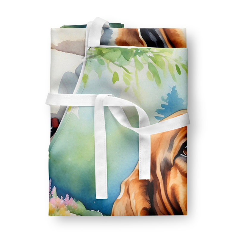 Tablier de jardin Basset Hound Spring