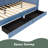 Twin Size L-Shaped Corduroy Daybed,Upholstered Bed Frame With 2 Storage Drawers-1437297072