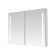 Signature Royale 48" x 36" LED Medicine Cabinet Defogger, 3X LED Lighted Vertically Adjustable Magnifying Mirror, Digital Clock, Electrical Outlets