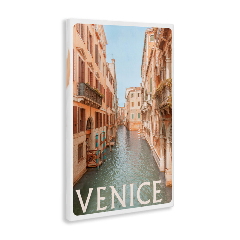 Toile du canal de Venise, par Erin Marie, H 36 po x l 24 po