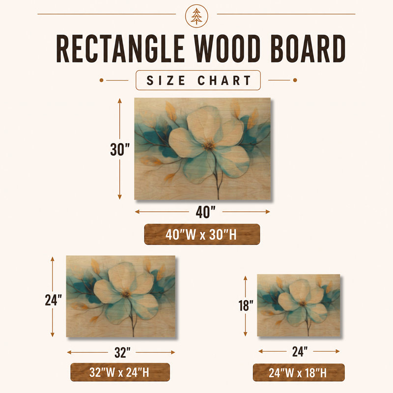 Fleur de pétale de bijou II - Impression d'art mural décoratif en bois à thème botanique, H 30 po x l 40 po, Rectangulaire