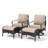 Swivel Patio Chair With Cushions And Ottoman