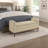 Mid-Century Modern Lift Top Upholstered Tufted Storage Bench With Foam Cushioned Seat And Interior Storage-128632605
