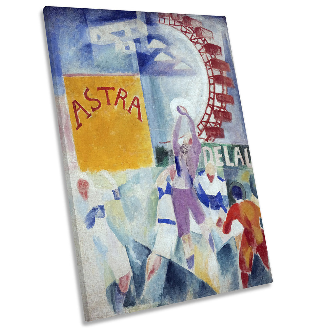 X7517 Robert Delaunay The Cardiff Team - Wrapped Canvas Painting