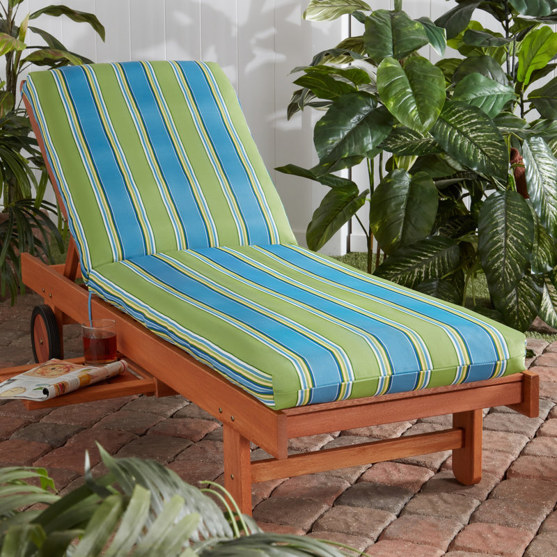 Outdoor Chaise Lounge Chair Cushion, Cayman