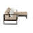 Serta Catalina Modern Outdoor Patio Furniture Collection Sectional, Bronze