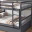 Lit superposé standard en bois massif avec couchette Sotion par Harriet Bee-155660679-212916932