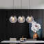 Lustre suspendu moderne en cristal 3 lumières