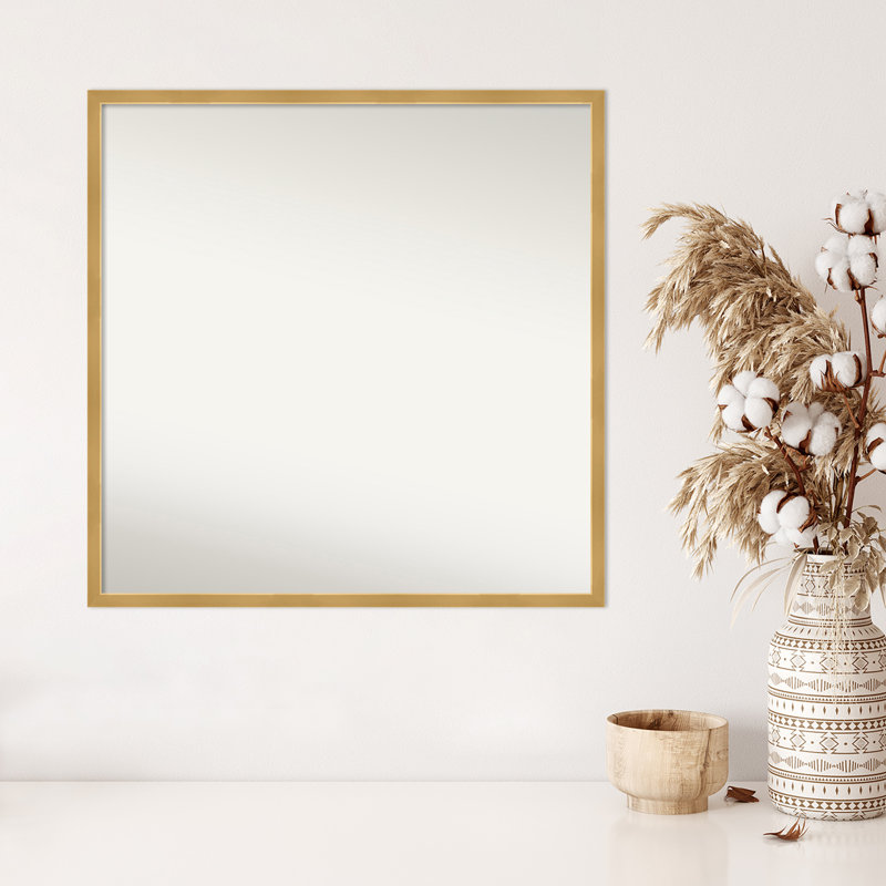 Miroir au fini patiné, 27,5 po x 27,5 po