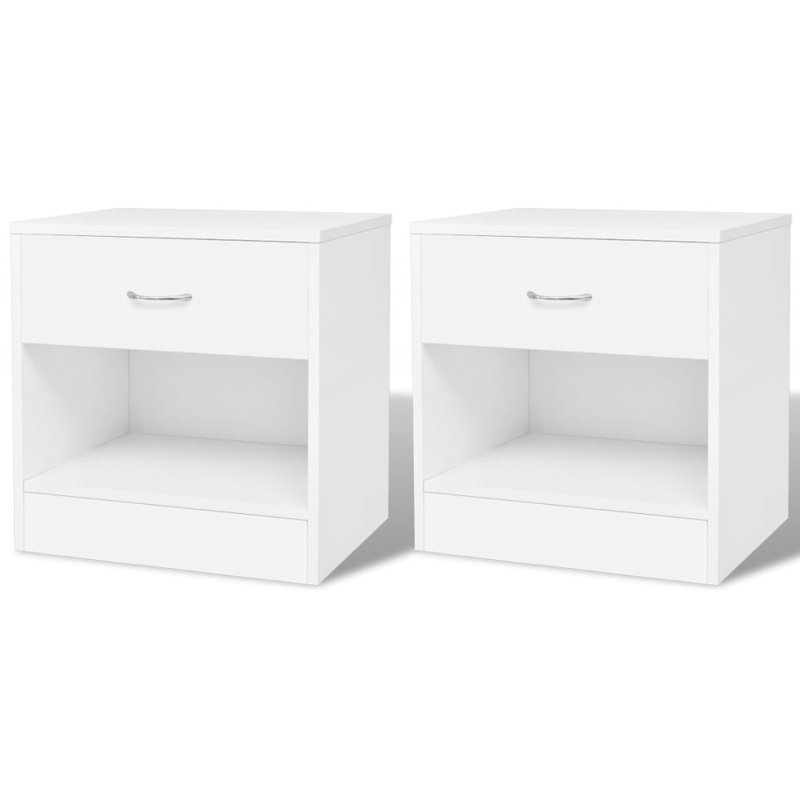 Doraville 1 Drawer Bedside Table, White