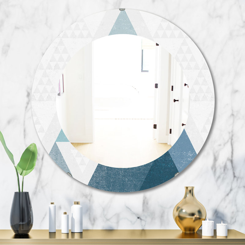 Minimal Flat Wall Mirror, 23.6" H x 23.6" W