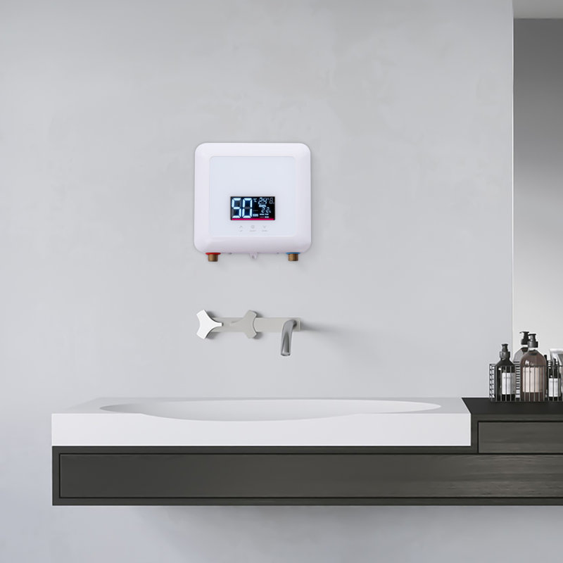 110 Electric Tankless Water Heater, White