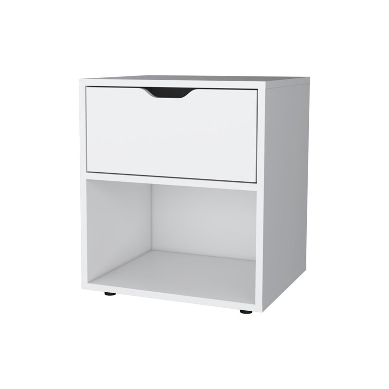 Table de chevet élégante, Blanc