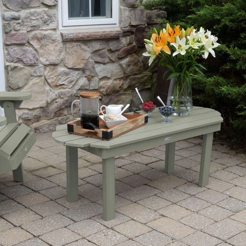 Anette Outdoor Coffee Table , 45'' in. W 19'' in. D, Eucalyptus