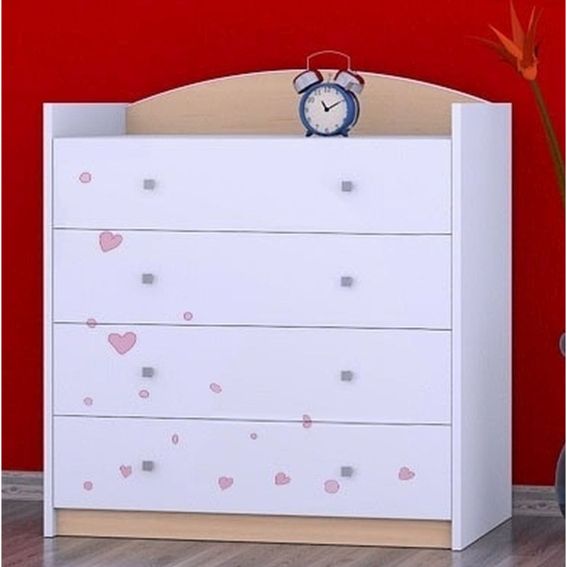 Newfolden Kids 4 - Drawer Chest, Beige