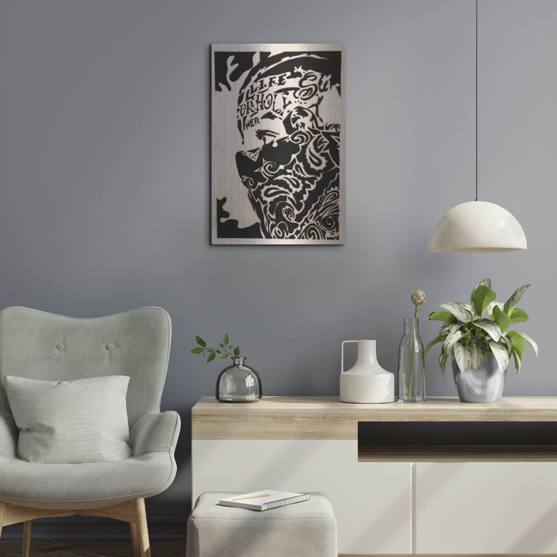 «Bandana Man» par Abstract Graffiti, art mural, H 24 po x l 16 po