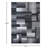 Abbie-May Modern Gray Geometric Style Color Blocked Indoor Area Rug-560955343