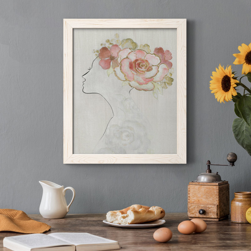 Fashion Fashion Silhouette II - Peinture sur toile encadrée, H 44 po x l 31 po x P 1 po, Blanc