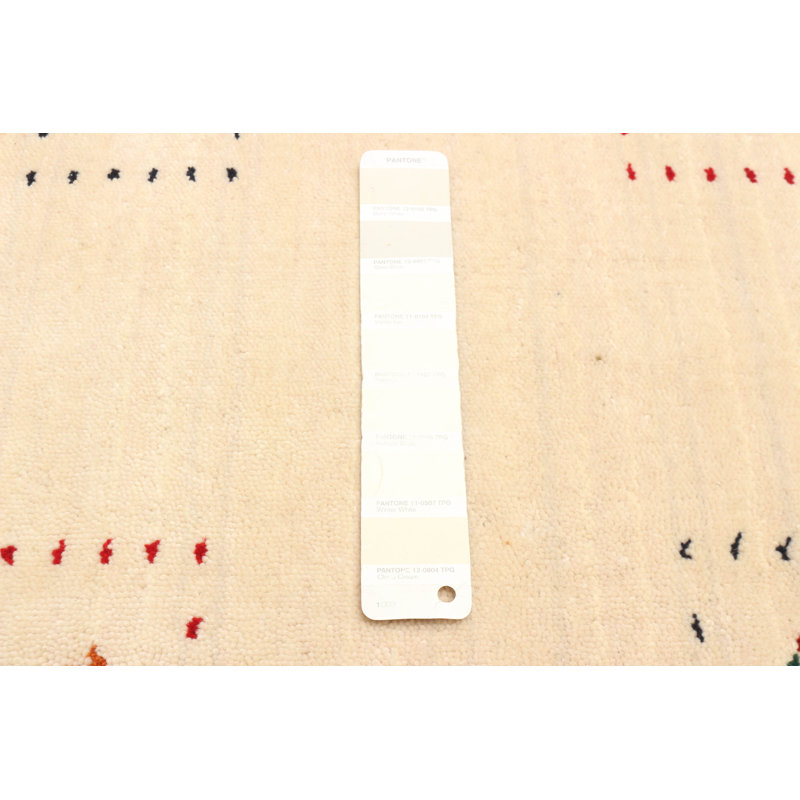 Kashkuli Gabbeh Cream Rug 3'1" x 4'10"