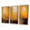 «Full Moon Rustic Memories III», 3 pièces sur toile