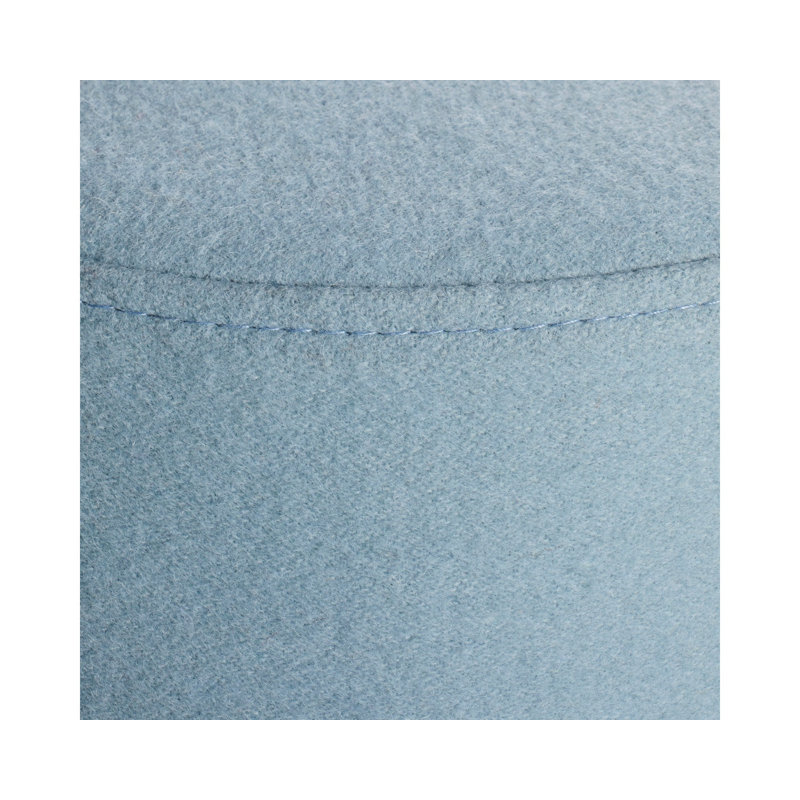 Bumper Round Ottoman, Blue