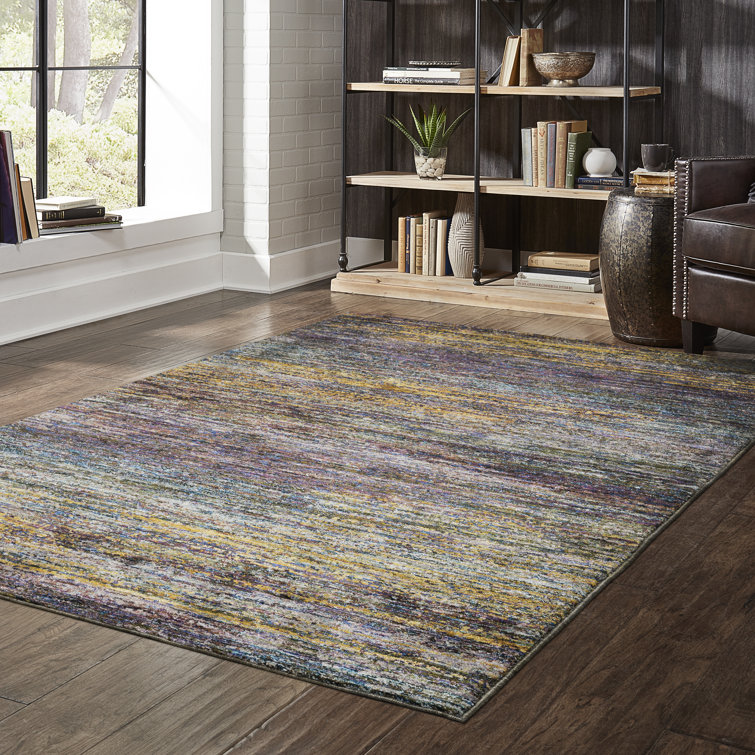 Tapis mauve / multicolore Bobby