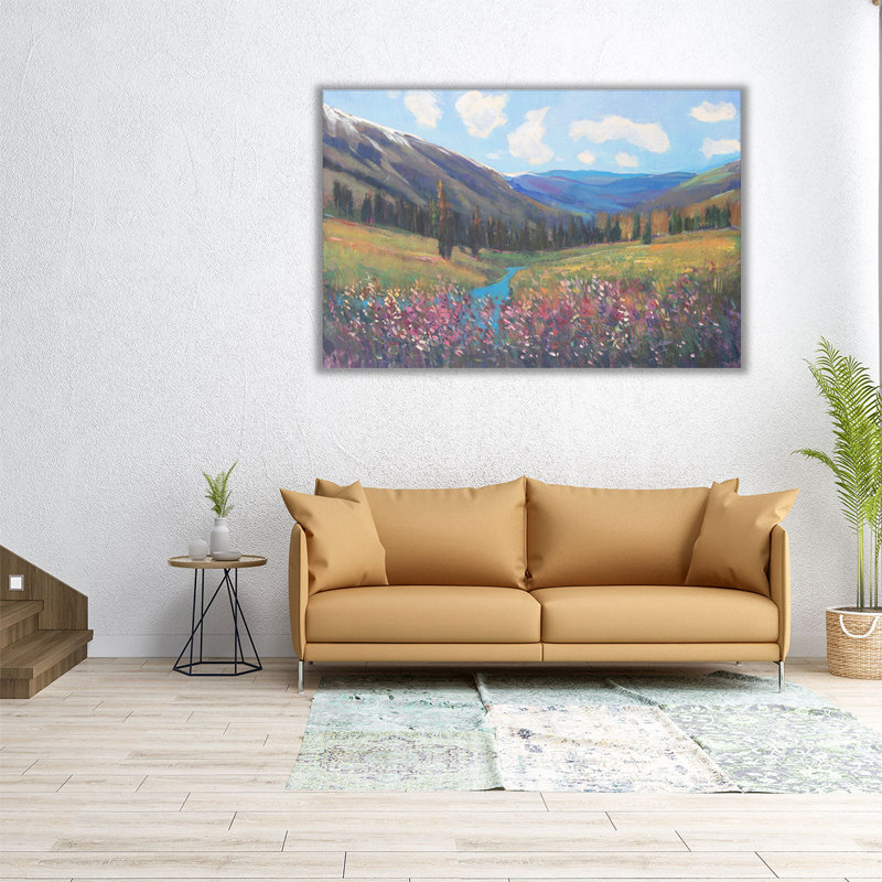Mountain Pass II - reproduction d'art sur toile, H 40 po x l 60 po
